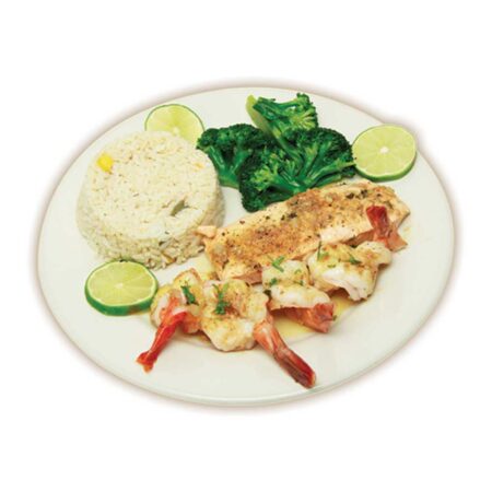 Broiled Salmon w/ Shrimp