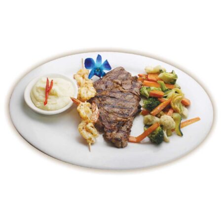 Ribeye Steak w/ Shrimp